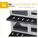 Wooden Rabbit Hutch Bunny Hutch Elevated Pet House Cage Small Animal Habitat With No Leak Tray Lockable Door Openable Top For Rabbits, Chickens, Ducks, Indoor 57.75" X 18" X 32.5" Gray_maomaolike.com