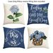 Spring Blue Fleece Flower Pattern Living Room Bedroom Sofa Decorative Pillow Case_maomaolike.com