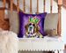 Saint Bernard King Of Mardi Gras Throw Pillow Machine Washable, Indoor Outdoor Decorative Pillow For Couch, Bed Or Patio, 14Hx14W_maomaolike.com