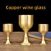 Brass High-Feet Copper Banquet Small Tea Supply Holy Water Cup Wine Set Decoration Ornament Wholesale_maomaolike.com