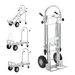 VEVOR Aluminum Folding Hand Truck, 4 In 1 Design 1000 Lbs Capacity, Heavy Duty Industrial Collapsible Cart, Dolly Cart With Rubber Wheels For Transport And Moving In Warehouse, Supermarket, Garden_maomaolike.com