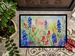 Texas Bluebonnets In Watercolor Doormat Front Door Mat Indoor Outdoor Rugs For Entryway, Non Slip Washable Low Pile, 24H X 36W_maomaolike.com