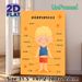 German Body Parts Painting Poster, Warm-toned Cartoon-style Body Parts Labeling Poster, Educational Visual Aid For German Language Learning, Suitable_maomaolike.com