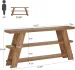 Slim Storage Side Table,3-Tier Console Table,Sofa Table_maomaolike.com