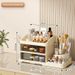 New High-grade Cosmetics Storage Box Dressing Table Skin Care Products Storage Rack Dormitory Desktop Drawer_maomaolike.com