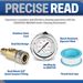 ESSENTIAL WASHER Pressure Washer Gauge Kit 5800 PSI Back Mount With 3/8 Inch Quick Connect And Plug_maomaolike.com