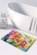 Orchids In Watercolor Memory Foam Kitchen Mat Machine Washable Anti-Fatigue Mat Cushion Comfort Bath Mat Or Kitchen Rug_maomaolike.com