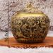 Brass Travels The World Nine Dragon Tea Canister Vintage Relief Moisture-proof With Lid Treasure Bowl Crafts Copper Ornaments Whol_maomaolike.com
