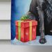 Curly-Coated Retriever Christmas Reindeer House Flag Large Porch Sleeve Pole Decorative Outside Yard Banner Artwork Wall Hanging, Polyester, House Size, Multicolor_maomaolike.com