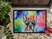 Boston Terrier Hippie Dawg Doormat Front Door Mat Indoor Outdoor Rugs For Entryway, Non Slip Washable Low Pile, 24H X 36W_maomaolike.com