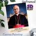 Pope Leo XIV Themed Painting Poster, Realistic Portrait With Starry Vatican Scene Poster, Inspirational Religious Quote Decor For Home, Prayer Space_maomaolike.com