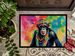 Hippie Animal Chimpanzee Doormat Front Door Mat Indoor Outdoor Rugs For Entryway, Non Slip Washable Low Pile, 24H X 36W_maomaolike.com