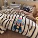 Wholesale Korean Style Cute Cartoon Towel Embroidered Milk Four-Piece Autumn Winter Double-Sided Rabbit Velvet Warm 4-Piece Set_maomaolike.com