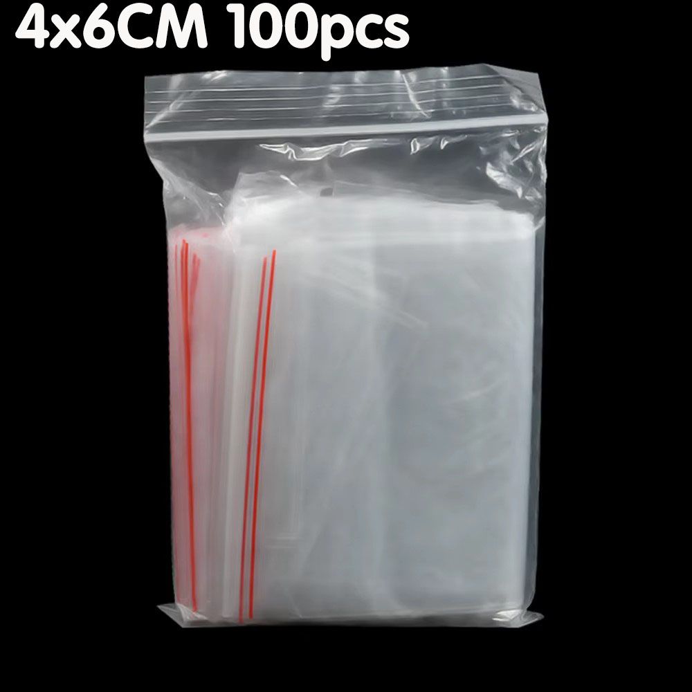 100/200pcs Small Zip Lock Plastic Reclosable Transparent Shoe Vacuum Bag Poly Clear Bags Thickness 0.05mm_maomaolike.com