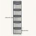 5-storey Door Rear Closet Storage Hanging Bag Large Capacity Non-woven Hanging Storage Bag Wardrobe Storage_maomaolike.com