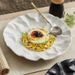Wrinkled Flat Ceramic Stir-Fry 2025 New Steak Home High-End Aesthetic Japanese Western Food Plate_maomaolike.com
