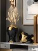 1pc Advanced Style Design Platinum Color Matching General Jar Suitable For Living Room Entrance Multi-scene Ornament Decoration Can Hold Water Vase_maomaolike.com