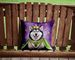 Siberian Husky King Of Mardi Gras Throw Pillow Machine Washable, Indoor Outdoor Decorative Pillow For Couch, Bed Or Patio, 14Hx14W_maomaolike.com
