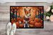 Red Basenji Fall Doormat Front Door Mat Indoor Outdoor Rugs For Entryway, Non Slip Washable Low Pile, 24H X 36W_maomaolike.com