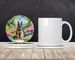 German Shepherd Spring Path Large Sandstone Coasters Pack Of 4 Absorbent Round Coasters Decor Gifts For Men Or Women, 4 In, Multicolor_maomaolike.com