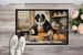 Saint Bernard Fall Kitchen Pumpkins Doormat Front Door Mat Indoor Outdoor Rugs For Entryway, Non Slip Washable Low Pile, 24H X 36W_maomaolike.com