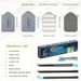 3 In 1 Shower Cleaning Brush - 180° Rotatable Bathroom Cleaning Brush With 50 Inch Long Handle, Scrubber Brush Cleaner Tool For Shower Bathtub Tile Wall Floor Cleaning (Include 4 Brush Heads)_maomaolike.com
