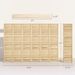 6 Panel 67" Tall Wood Privacy Screen Room Divider With 3 Shelves And Folding Storage For Bedroom, Natural Wood_maomaolike.com