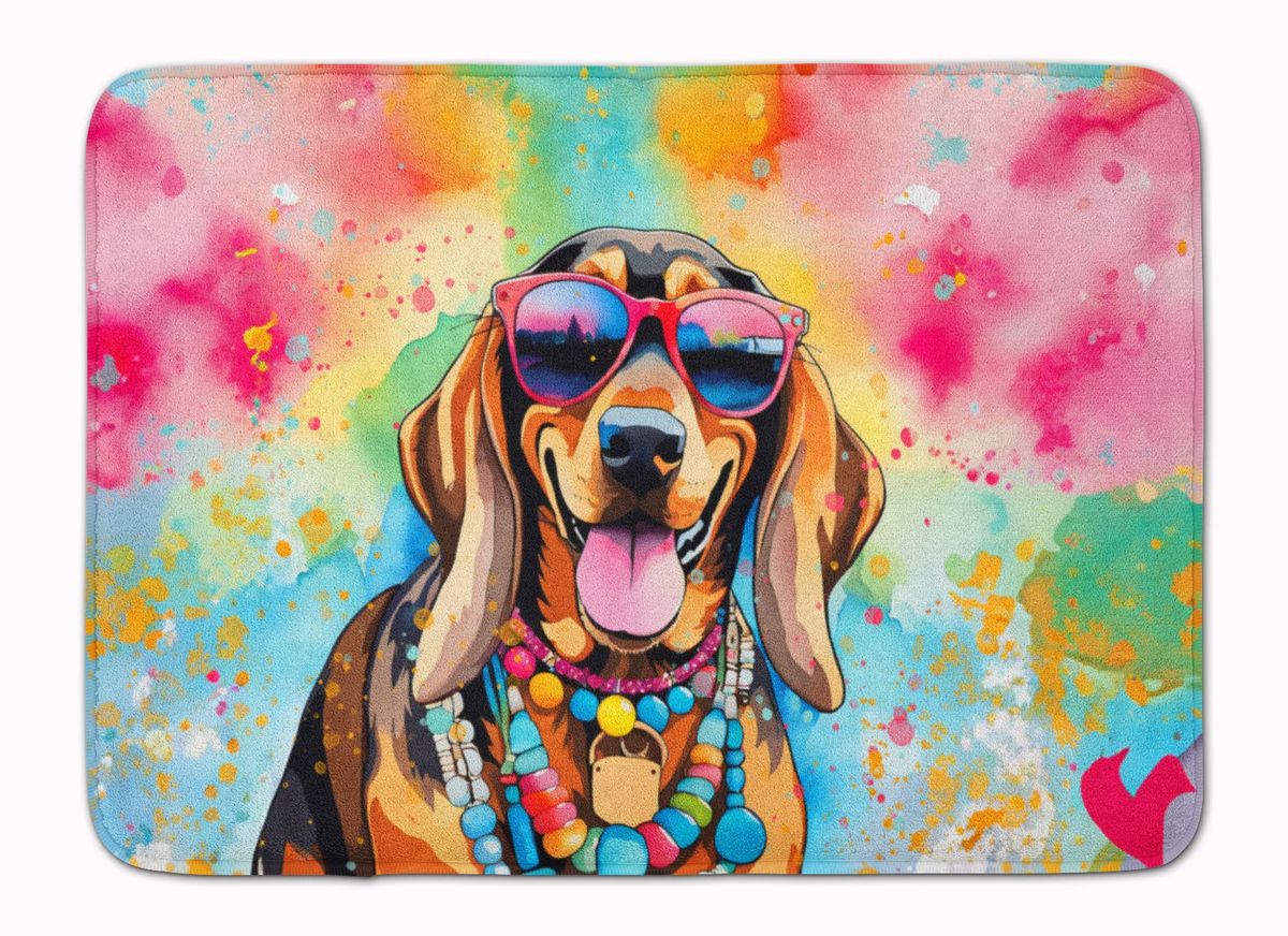 Doberman Pinscher Hippie Dawg Memory Foam Kitchen Mat Machine Washable Anti-Fatigue Mat Cushion Comfort Bath Mat Or Kitchen Rug_maomaolike.com