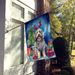 Bergamasco Christmas Reindeer House Flag Large Porch Sleeve Pole Decorative Outside Yard Banner Artwork Wall Hanging, Polyester, House Size, Multicolor_maomaolike.com