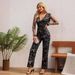 women's fashion slim silver hot jumpsuit evening dress women's clothing_maomaolike.com