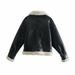Women's clothing style street fashion fleece fur jacket coat_maomaolike.com