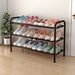 Retractable Shoe Rack, Home-use Entryway Floor-standing Multi-tier Shelf, Wrought-iron Simple Storage, Extendable Shoe Cabinet._maomaolike.com