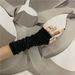 Unisex Casual all-purpose Christmas Fingertip gloves Solid color jacquard adult striped gloves_maomaolike.com