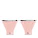 Stainless Steel Martini Glass, Set Of 2 - Soft Pink_maomaolike.com