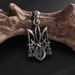 Retro Neptune Poseidon Trident Necklace Ukraine National Emblem Pendant Men\\\\\\'s Fashion Cool Trendy Jewelry_maomaolike.com