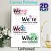 English Homophone Guide Painting Poster, Colorful Typographic Educational Poster, Assists With Distinguishing Confusing Homophones, Suitable For_maomaolike.com