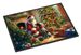 German Shorthaired Pointer And Santa Claus Doormat Front Door Mat Indoor Outdoor Rugs For Entryway, Non Slip Washable Low Pile, 24H X 36W_maomaolike.com