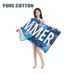Bath Towels Printing Cut Terry Dense Water Absorption Seaside Swimming Pure Cotton Beach Towel_maomaolike.com