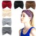 Wide-brimmed women's sports headband Sweat-absorbing retro European and American hair accessories big head women's headband wholesale_maomaolike.com