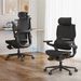 Ergonomic Office High Back Desk Chair With Integrated Ergonomic Backrest With 3D Headrest 6D Flip-up Armrest 136°Tilting Retractable Footrest Mesh Computer Chair_maomaolike.com