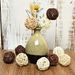 24Pcs Wicker Rattan Balls Decorative Balls 3 Colors Centerpiece Bowls For Home Wedding Party_maomaolike.com