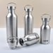 Stainless Water 350-2000ml Big Mouth Single Wall Drinking Sports Bottle Flasks With All Steel Lid_maomaolike.com
