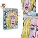Quirky Portrait Painting Poster, Bold Expressive Hand-painted Blonde Figure With Witty Slogan Poster, Playful Eye-catching Decor Suitable For Living_maomaolike.com