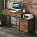 Computer Desk, Study Writing Table With Reversible Drawer Cabinet_maomaolike.com