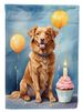 Nova Scotia Duck Tolling Retriever Happy Birthday Garden Flag Mailbox Flag Decorative Yard Flag Banner Outside Patio Artwork Yard Flower Beds, Garden Size, Multicolor_maomaolike.com