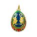 1pc Vintage Brass Charms Gold Color Easter Day Egg Multicolor Flower Enamel Pendant DIY Necklace For Women Jewelry 28mm_maomaolike.com
