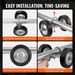 Sliding Gate Kit 6' Heavy Duty Rolling Hardware For Door 600 Lbs Load_maomaolike.com