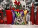 Keeshond King Of Mardi Gras Throw Pillow Machine Washable, Indoor Outdoor Decorative Pillow For Couch, Bed Or Patio, 14Hx14W_maomaolike.com