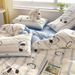 Manufacturer Wholesale INS Korean Style Fresh Pure Cotton Four-Piece Cute Children's Cartoon Girl Dormitory Apartment Three-Piece_maomaolike.com