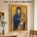 Religious Icon Virgin Mary And Child Painting Poster, Traditional Byzantine-style Sacred Figure Poster, Serene Spiritual Artwork Ideal For Home Prayer_maomaolike.com